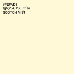 #FEFAD8 - Scotch Mist Color Image